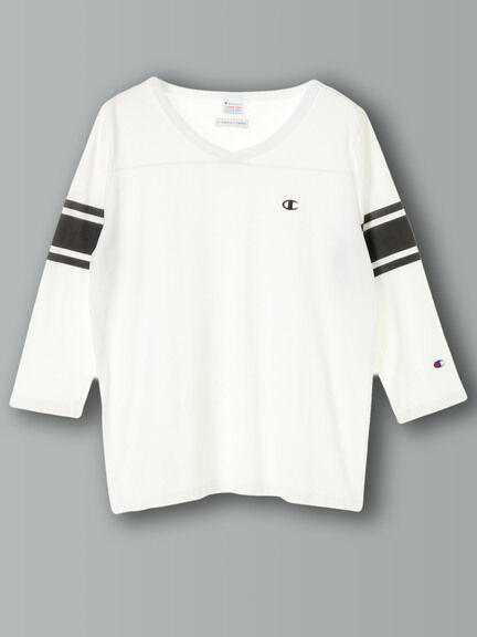 E hyphen world gallery Gold Champion Vネック7ST