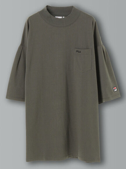 E hyphen world gallery Gold FILA 17/-天竺ハイネックワンピース