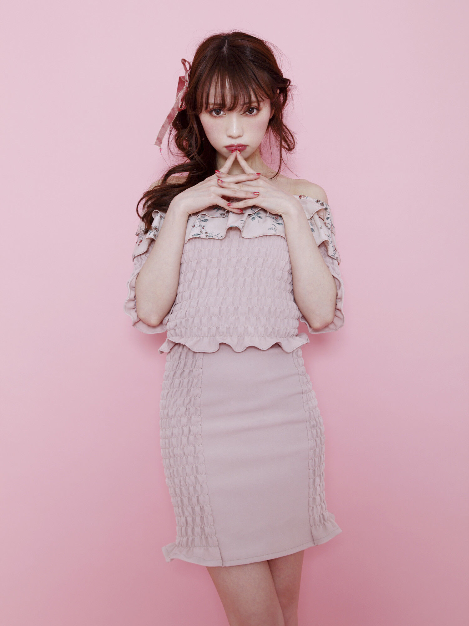#ehMariaシャーリングブラウス