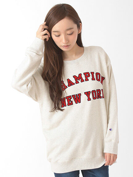 E hyphen world gallery Champion スウェットプルオーバー
