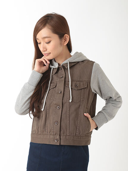 volcom×Ehwg袖切替Gジャン