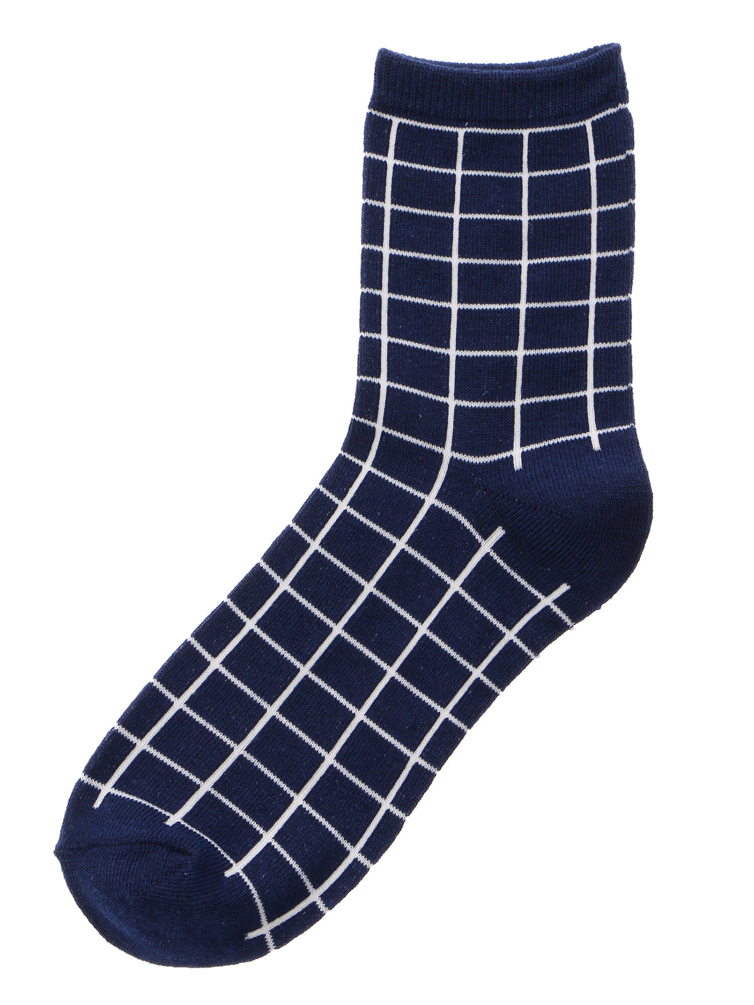 チェックショートソックス