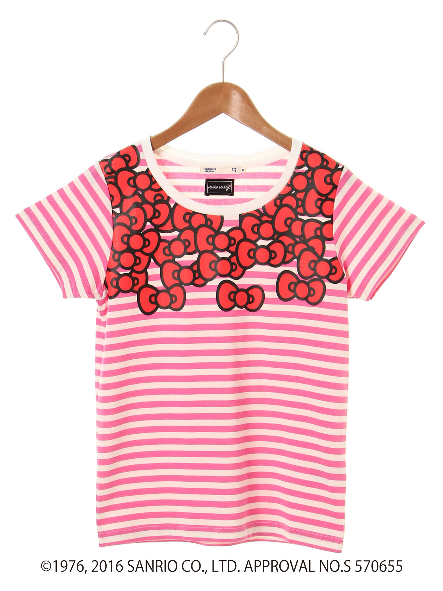 HELLO KITTY ボーダーTeeシャツ