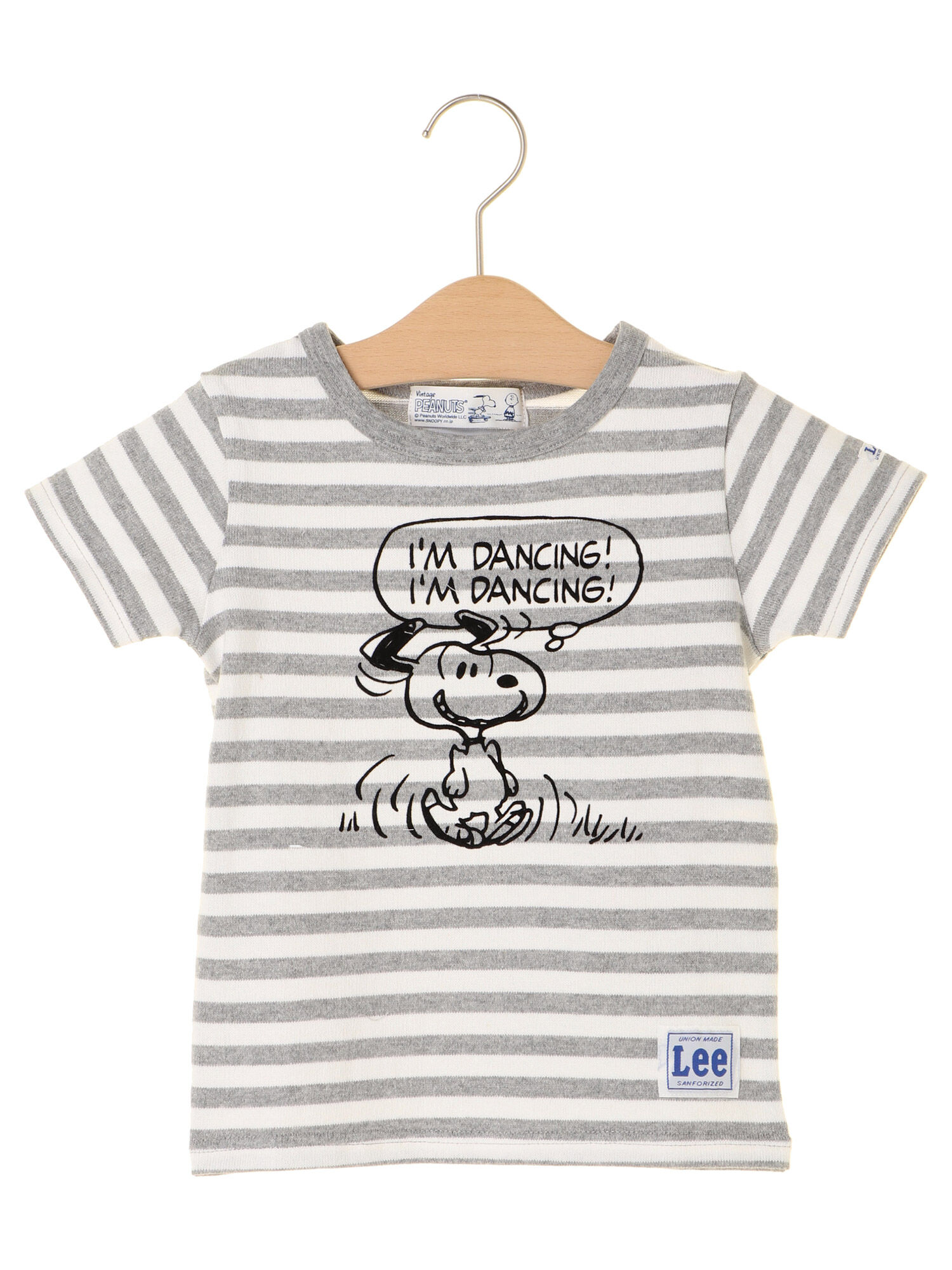 Kid'sLee×PeanutsS/SボーダーTEE