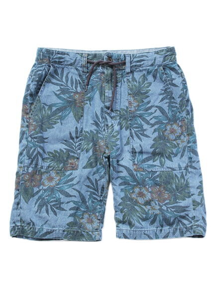 Men's デニムプリントショートパンツ