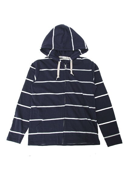 Men's スラブ天竺 長袖ZIPパーカー