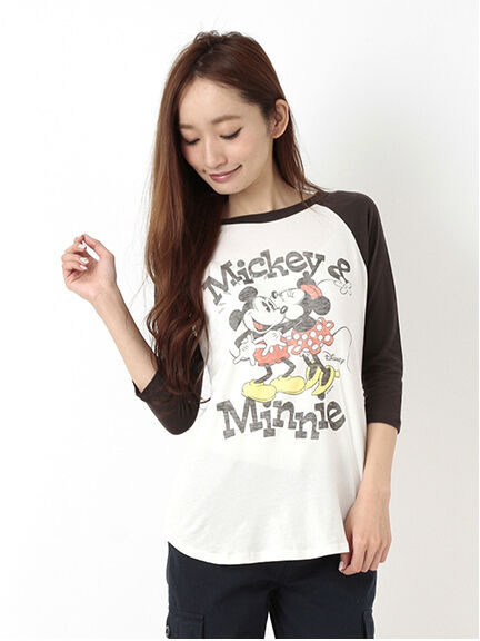【JUNKFOOD×7DS】Mickey&MinnieTシャツ