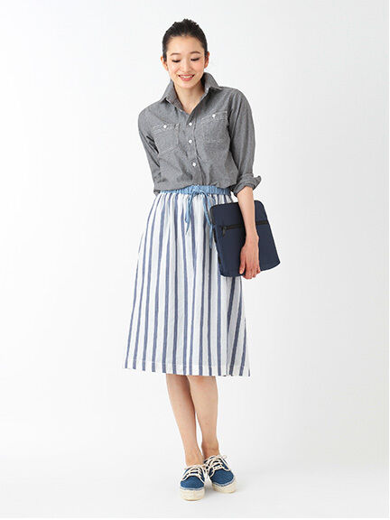 Unisex オーガニック 長袖ワークシャツ