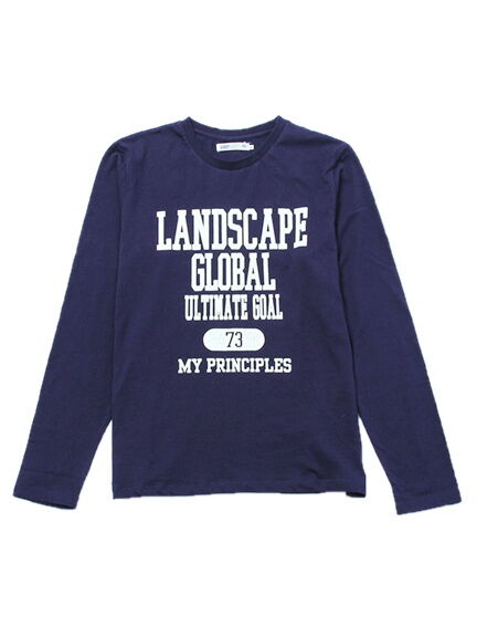 Men's LANDSCAPE長袖プリントTeeシャツ