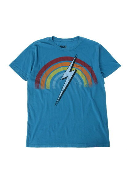 Men's BOLT rainbow ポケットTシャツ