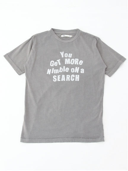 ピグメント天竺 半袖プリントTee SEARCH