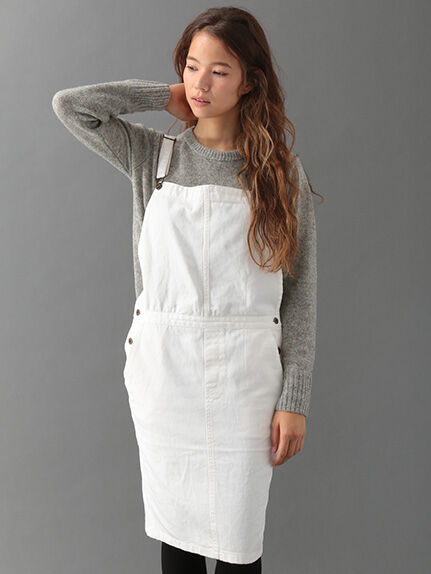 デニム サロペットスカート