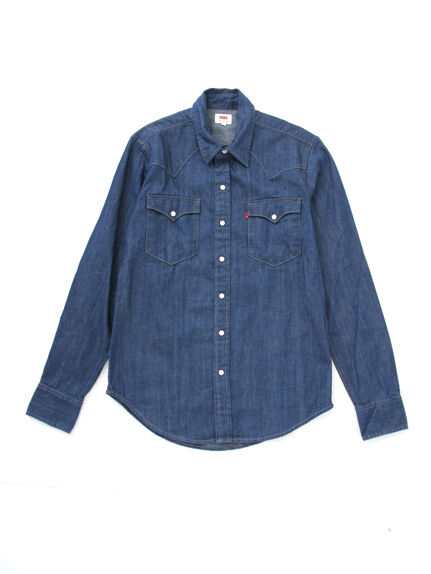 M LEVIS Western CAST RINSEシャツ