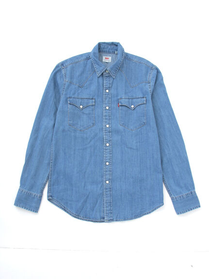 M LEVIS Western CAST STONEシャツ