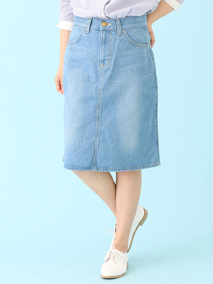 【WRANGLER】 デニムミドル丈スカート