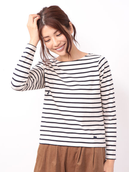 Green Parks ポチャッコ刺繍ボーダープルオーバー 4,309円