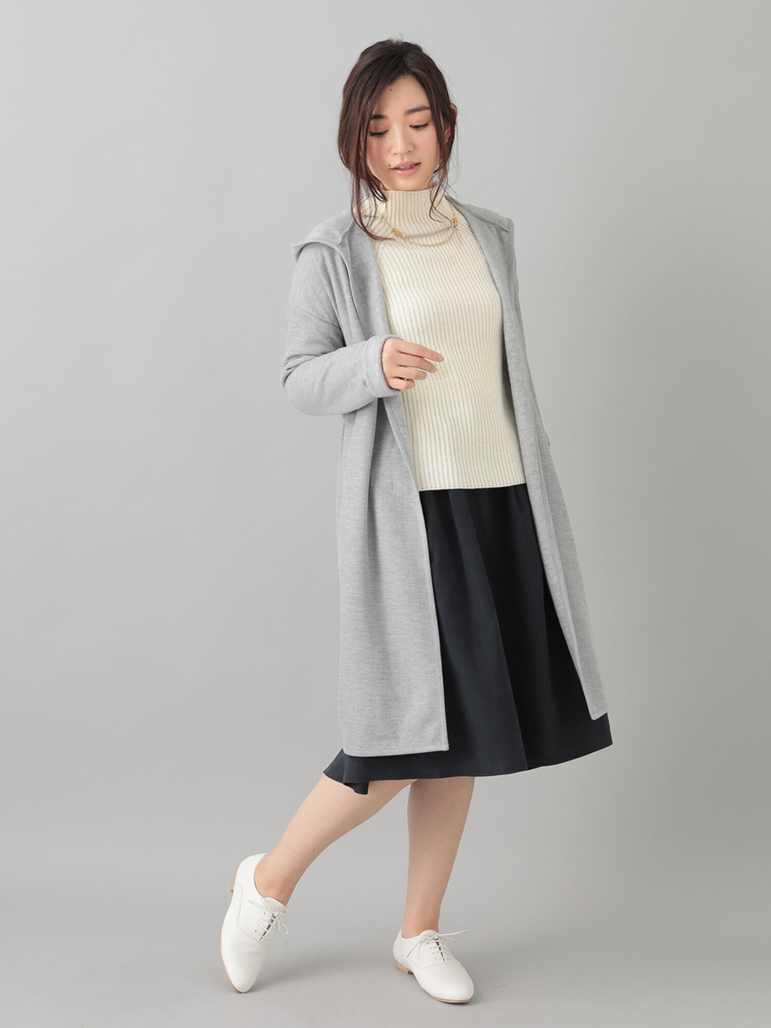 ・m裏ボアカットコーディガン