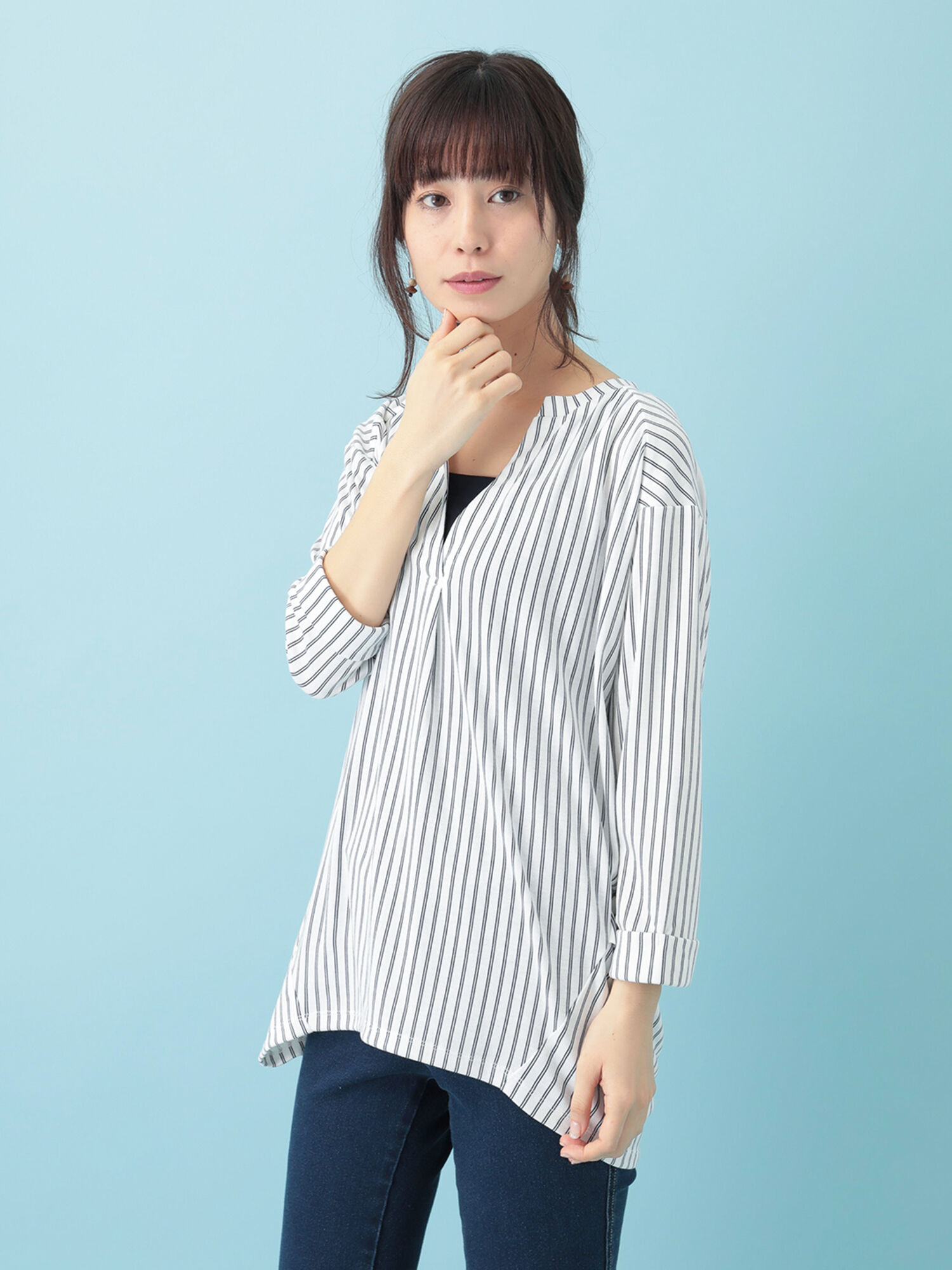 ・スキッパーカットプルオーバー