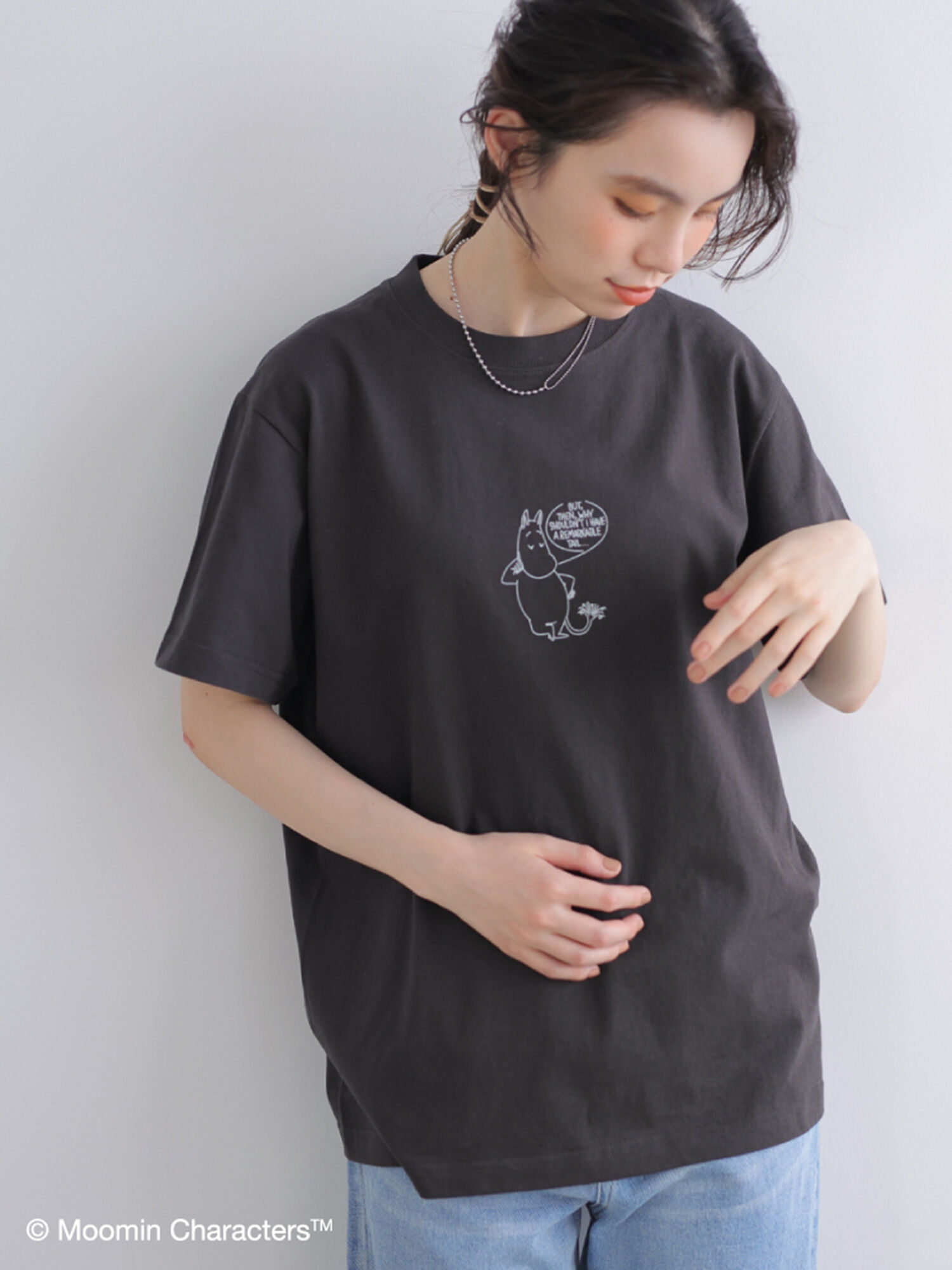 【6,000円(税込)以上のお買物で全国送料無料。】■ムーミンプリントTシャツ