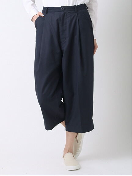 【ｗ closet】・W 7分丈ワイドクロップドタックパンツ
