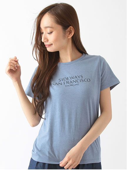 ・UロゴプリントTシャツ