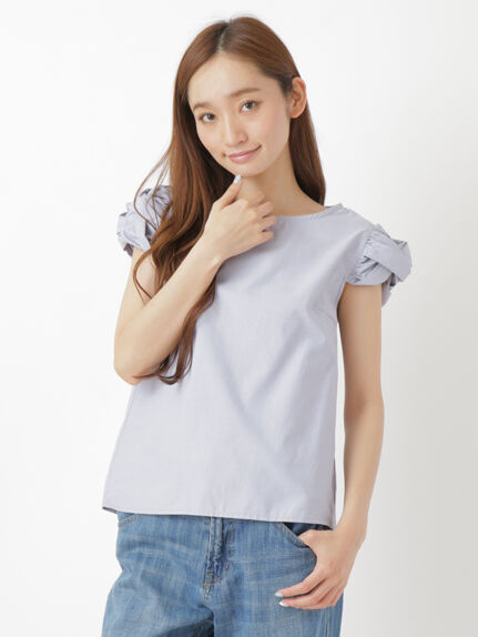 ・ツイストスリーブブラウス