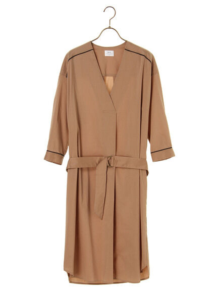 YECCA VECCA Vネックシャツワンピース