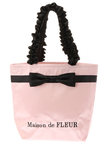 Maison de FLEUR 3rdフリルハンドルトートMバッグ