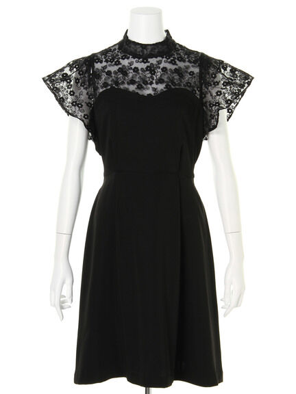 Maison de FLEUR【小嶋陽菜さん着用♪sweet10月号掲載】レースバックリボンワンピース