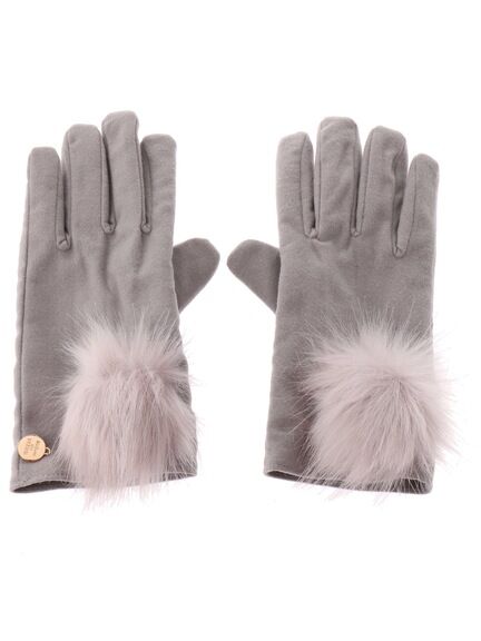 Maison de FLEUR ファーポンポングローブ