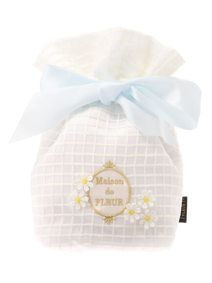 Maison de FLEUR フラワーレースリボンポーチ