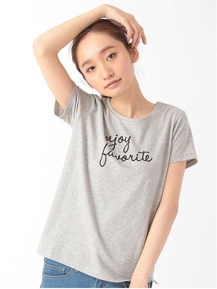 ロゴプリントTシャツ 1203032-22-18-11