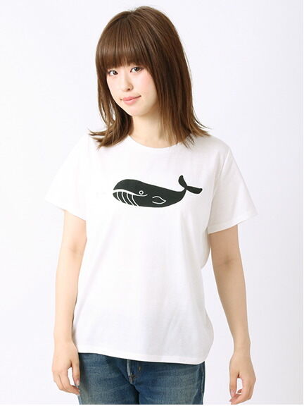 天竺クジラTシャツ 1203169-23-13-89