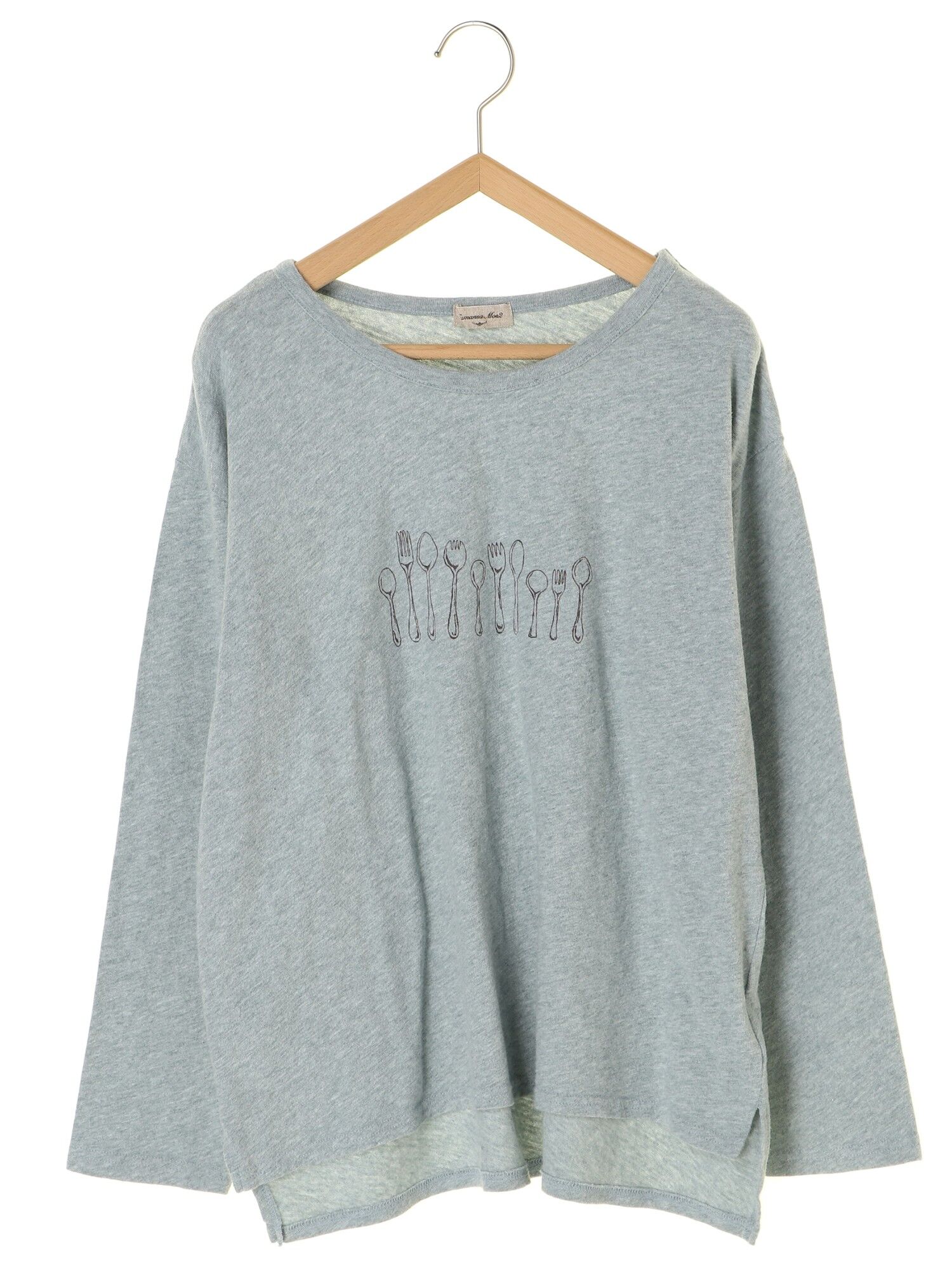 粗挽き杢スプーンプリントTシャツ