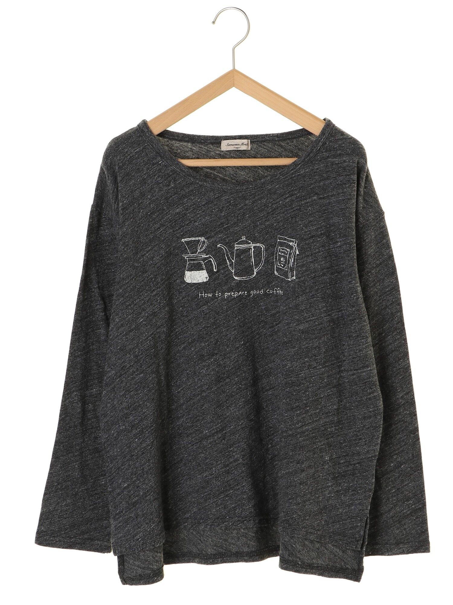 粗挽き杢コーヒープリントTシャツ