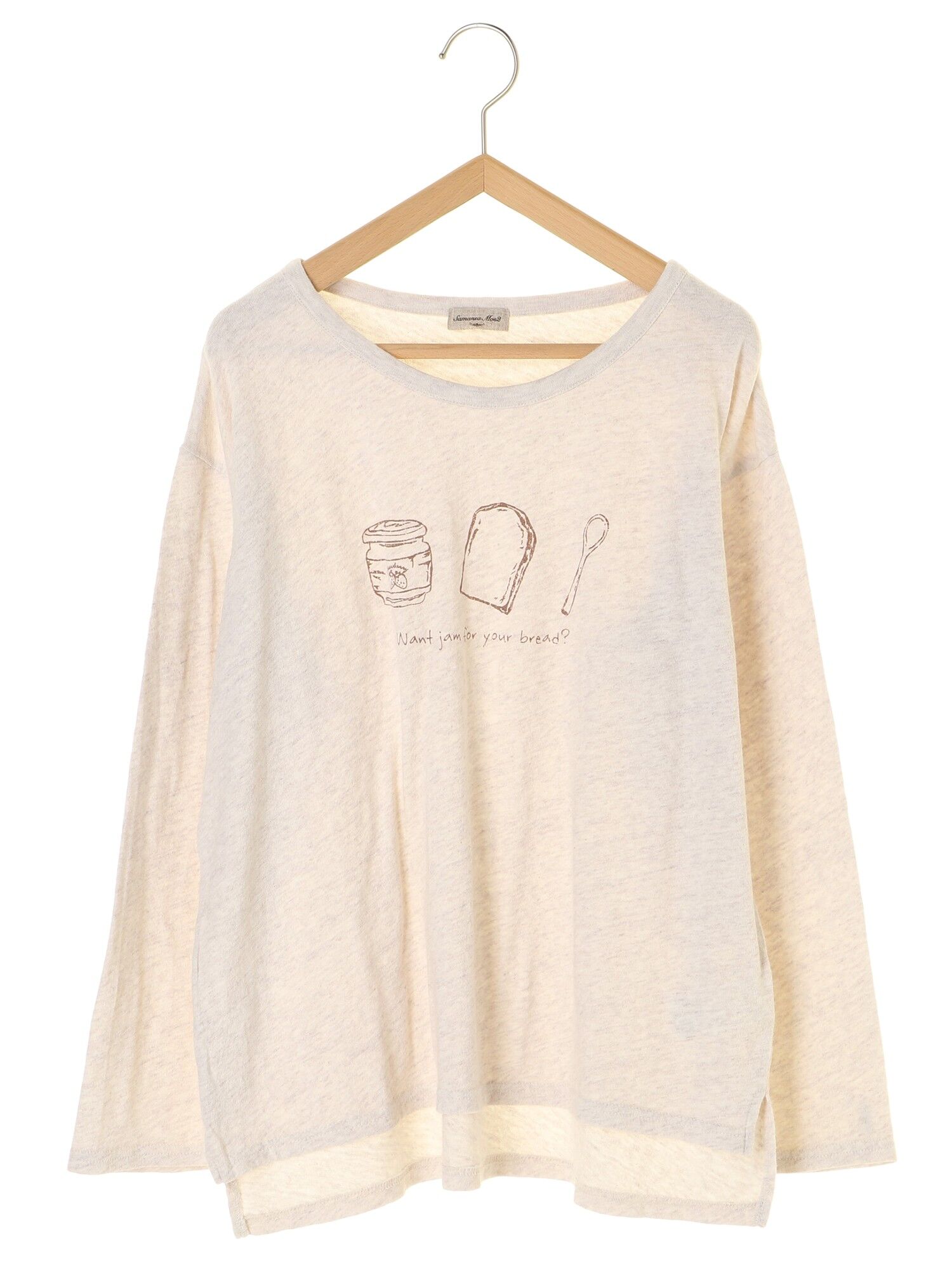 粗挽き杢ジャムプリントTシャツ