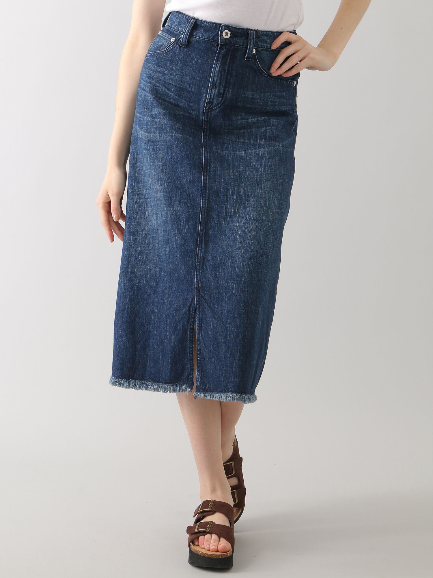 デニムロングスカート