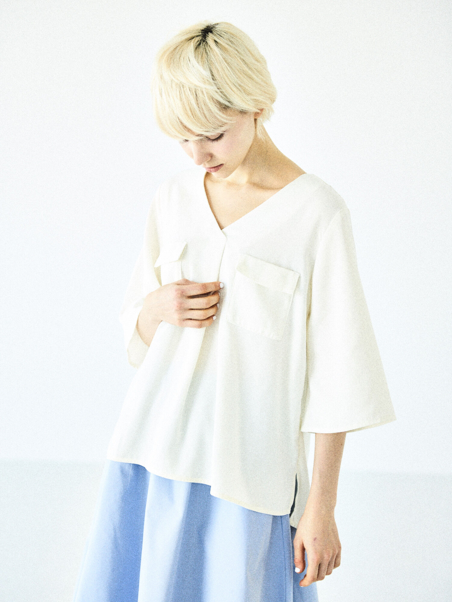 ・WPKワイドスリーブブラウス