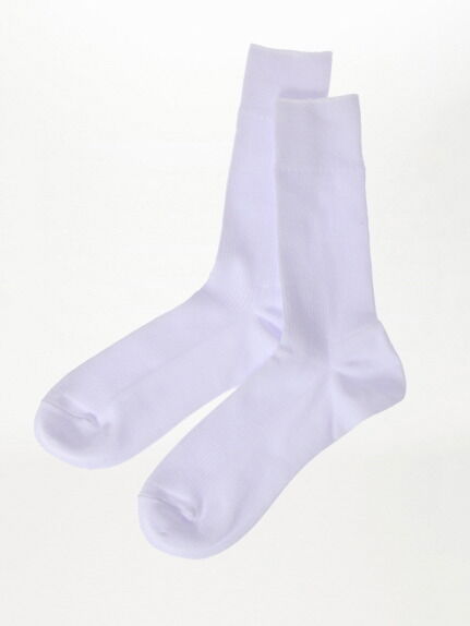 メンズ直角ヒールリブソックス