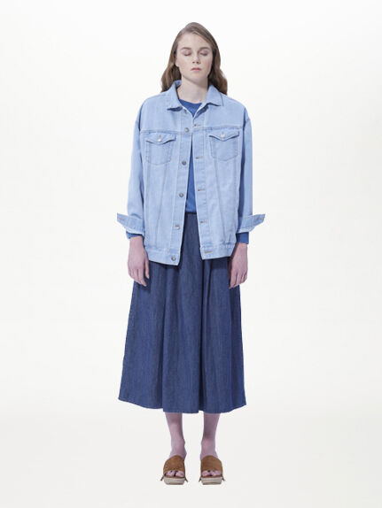 デニムマキシスカート