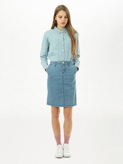 デニムペンシルスカート