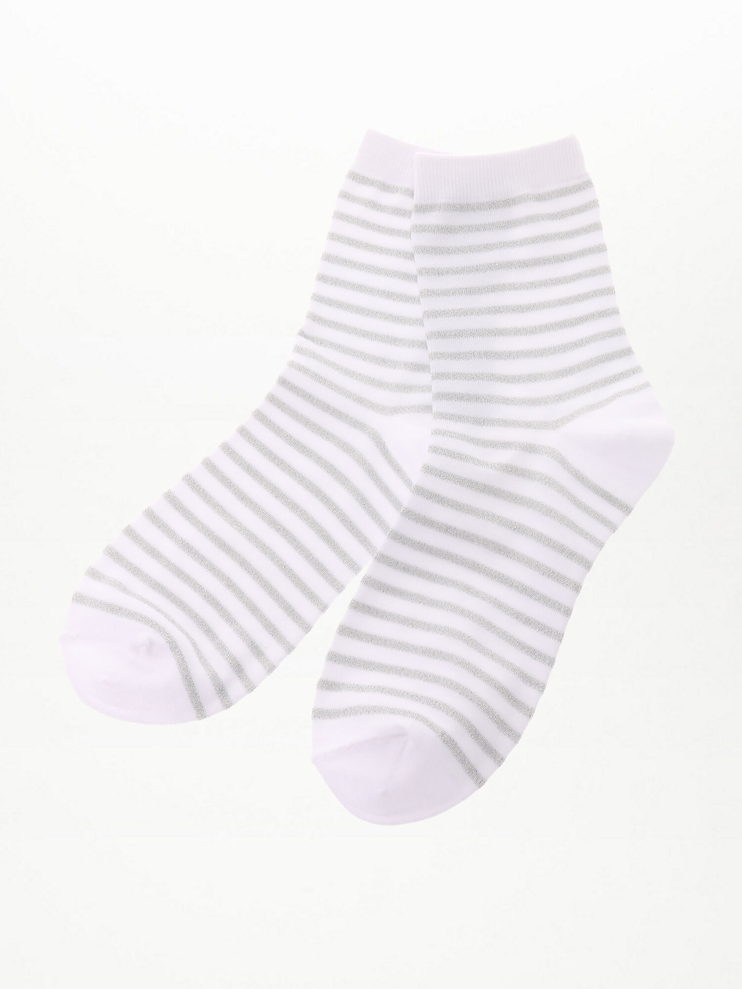 レディスラメボーダーソックス