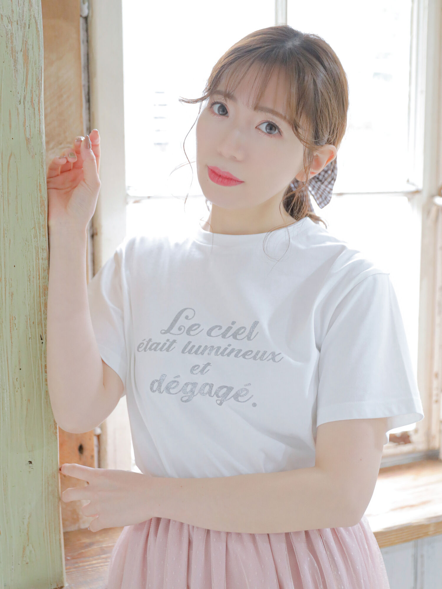 【6,000円(税込)以上のお買物で全国送料無料。】POPUP◆ラメTシャツ