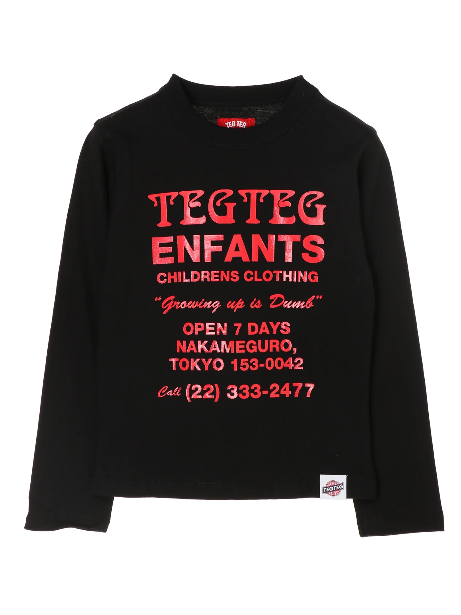 【6,000円(税込)以上のお買物で全国送料無料。】【TEGTEG】ENFANTS L/S TEE kids