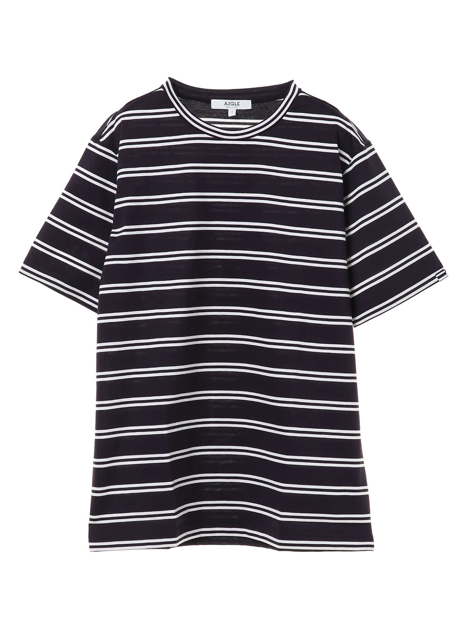 【6,000円(税込)以上のお買物で全国送料無料。】【AIGLE】H DOUBLE STRIPE T