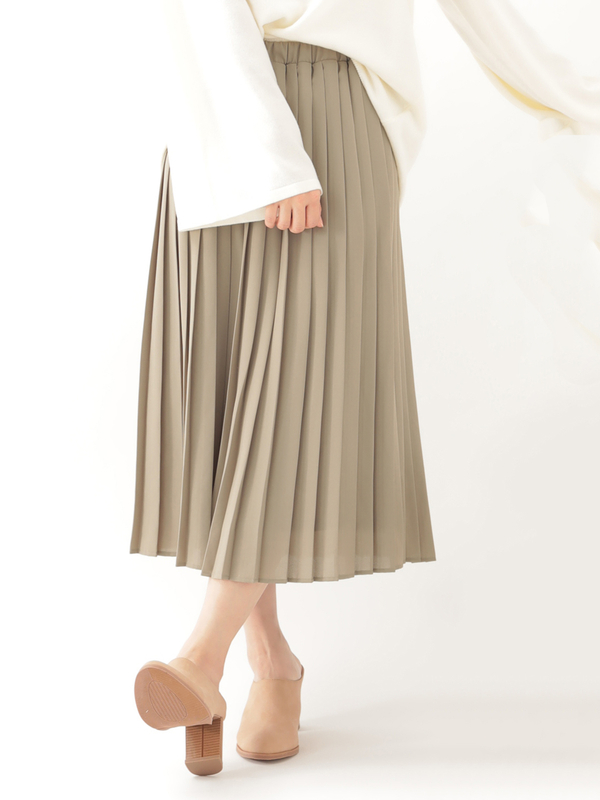 プリーツスカート ライトグレー ブラック カーキ サックスブルー ネイビー ピンクベージュ Earth Music Ecology アース ミュージックアンドエコロジー のレディーススカート l ファッション通販のstripe Club