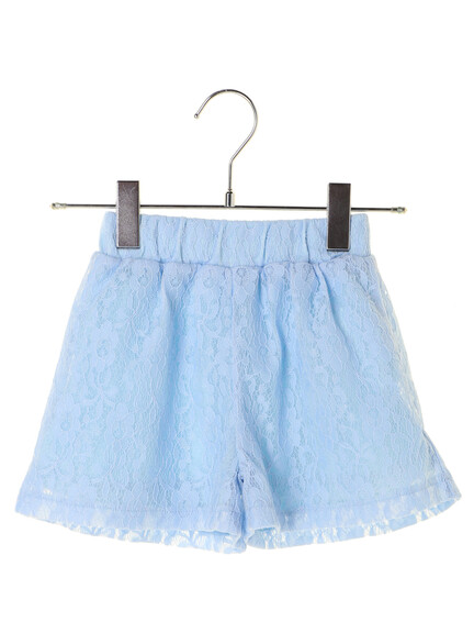 アウトレット Kids レースショートパンツ サックスブルー アウトレット Kids レースショートパンツ サックスブルー