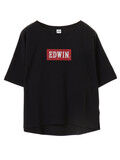 earth music&ecology(アースミュージックアンドエコロジー) |earth×EDWIN Tシャツ(ブラック)