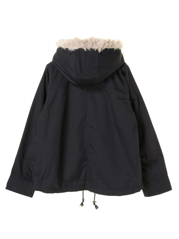 アウトレット エコファーモッズコート ショート ベージュ カーキ ネイビー Earth Music Ecology アースミュージックアンドエコロジー のレディースコート Y0184i300 ファッション通販のstripe Club