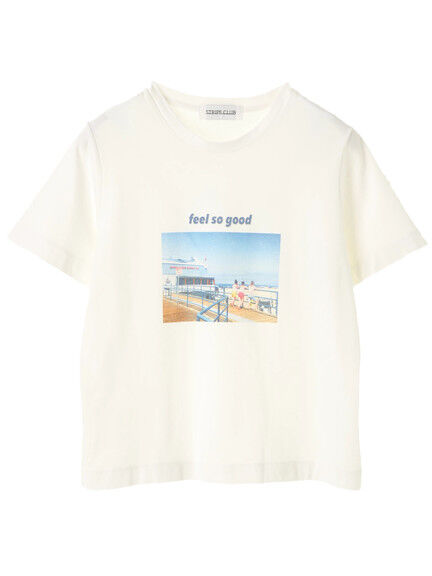 【earth music&ecology】菅沼ゆりデザイン ロゴTシャツ